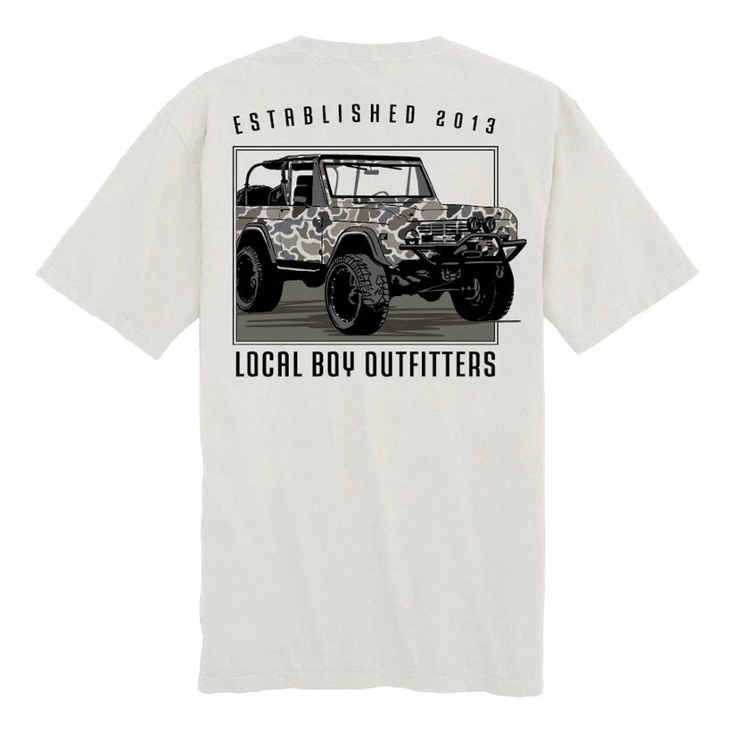 Local Boy Youth Bronco LCF SS Tee Silver