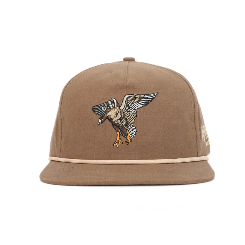 American Flyway AFW Brown with Tan Rope Specklebelly RipStop Hat AFW Outdoors