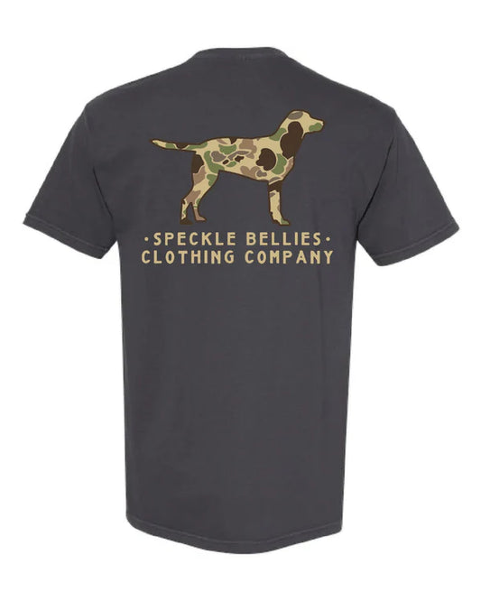 Speckle Bellies Youth Camo Lab Shirt Graphite