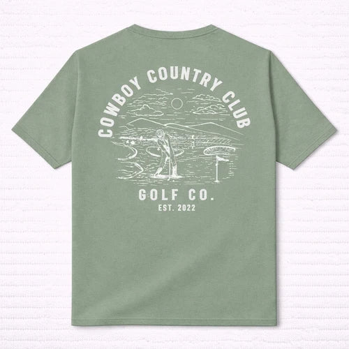 Cowboy Country Club - Club Cup Tee Green Cowboy Country Club