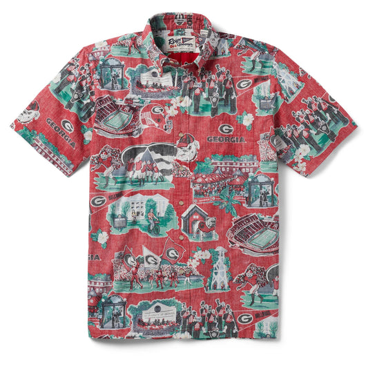 Reyn Spooner Georgia Bulldogs Scenic Button Up Reyn Spooner