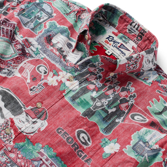 Reyn Spooner Georgia Bulldogs Scenic Button Up Reyn Spooner