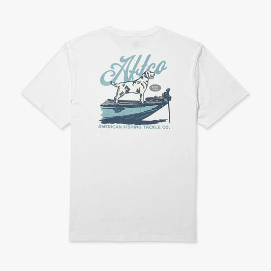 Aftco Co Pilot SS Shirt White Aftco