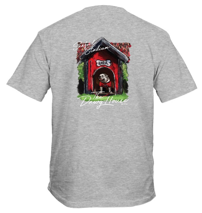 Georgia Bulldogs Dawg House Shirt Light Grey New World Graphics
