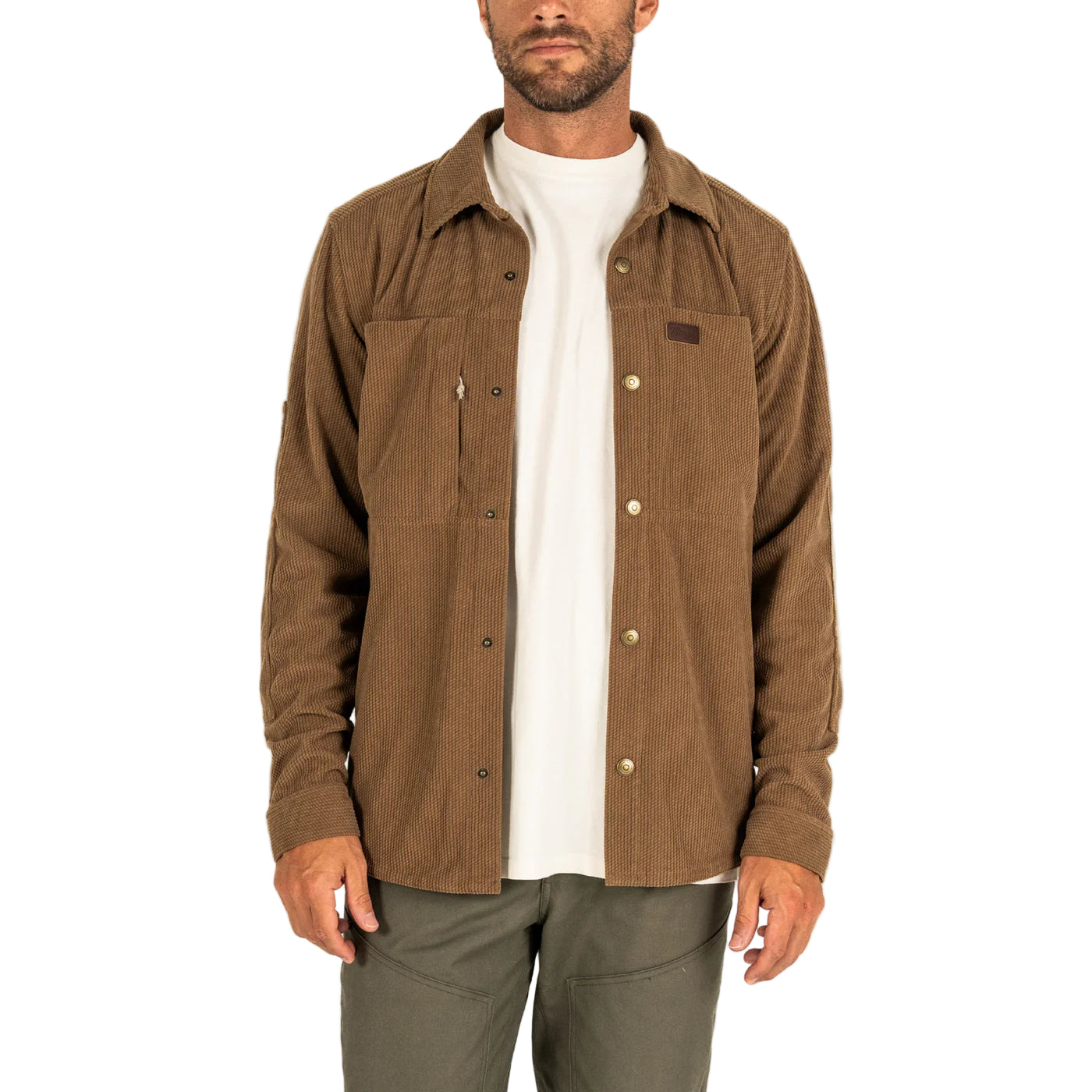 Marsh Wear Delano Cord Shacket Malt Ball