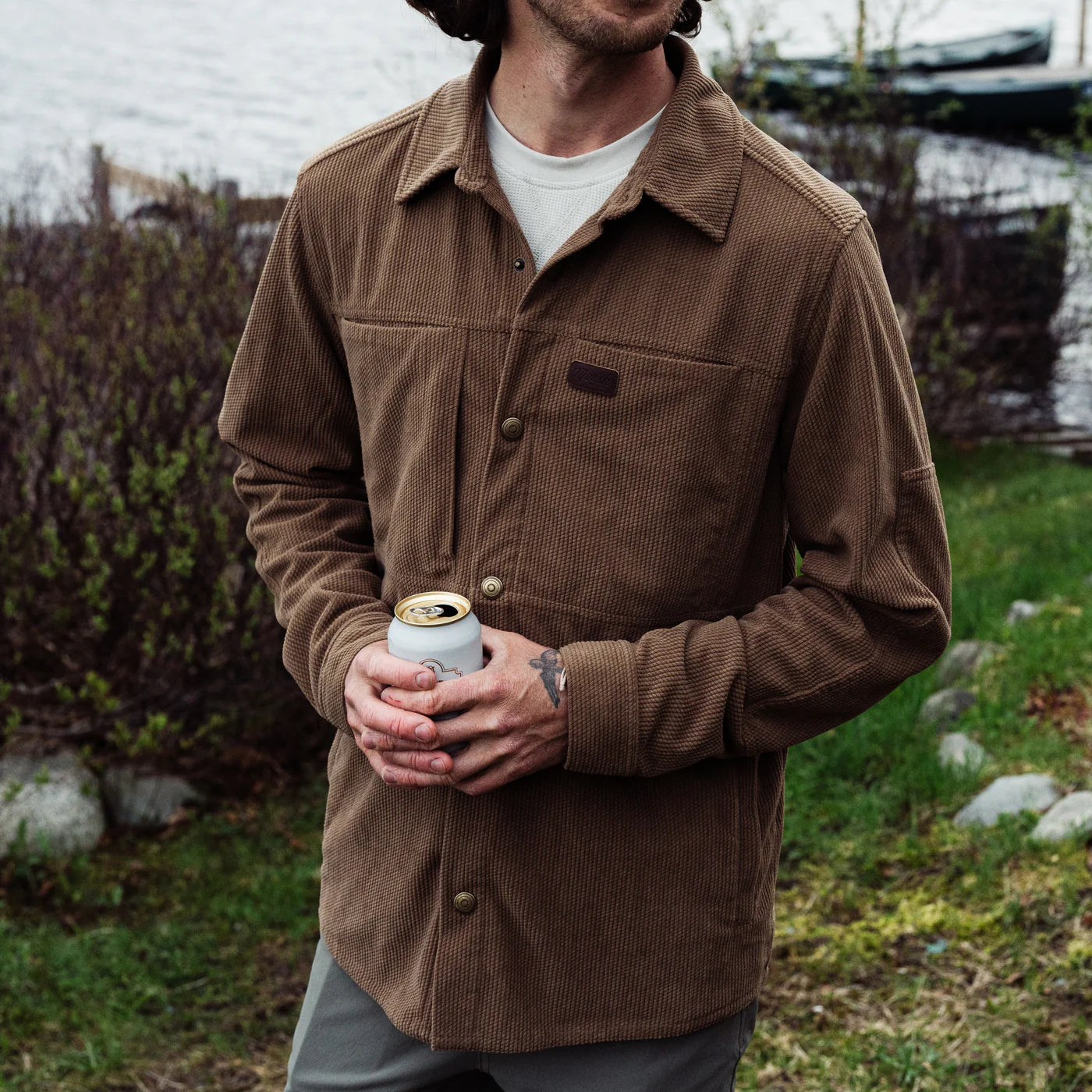 Marsh Wear Delano Cord Shacket Malt Ball