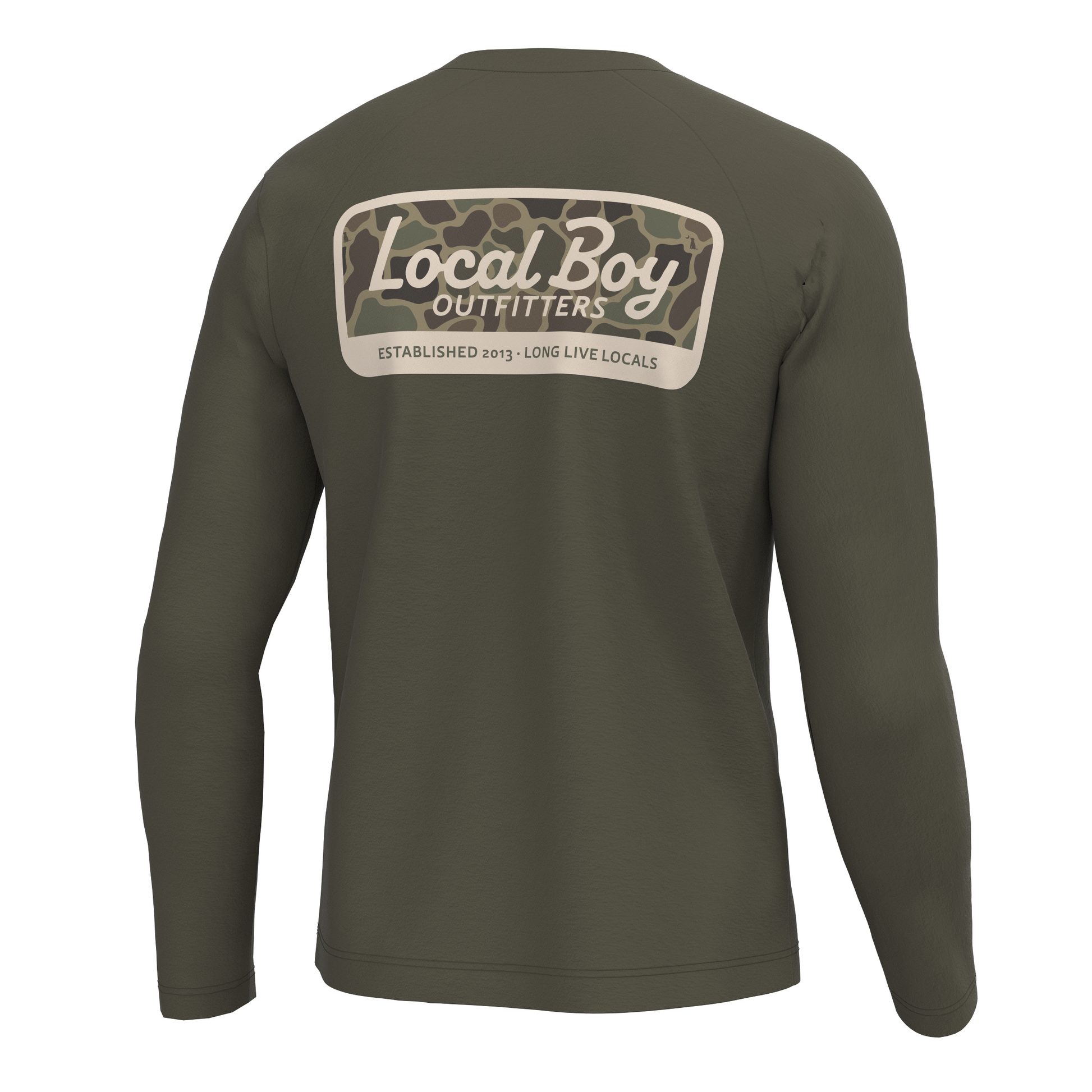 Local Boy Graphic LS Heather Blend Crew - Local Standard Local Boy Outfitters