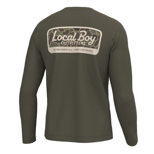 Local Boy Graphic LS Heather Blend Crew - Local Standard Local Boy Outfitters