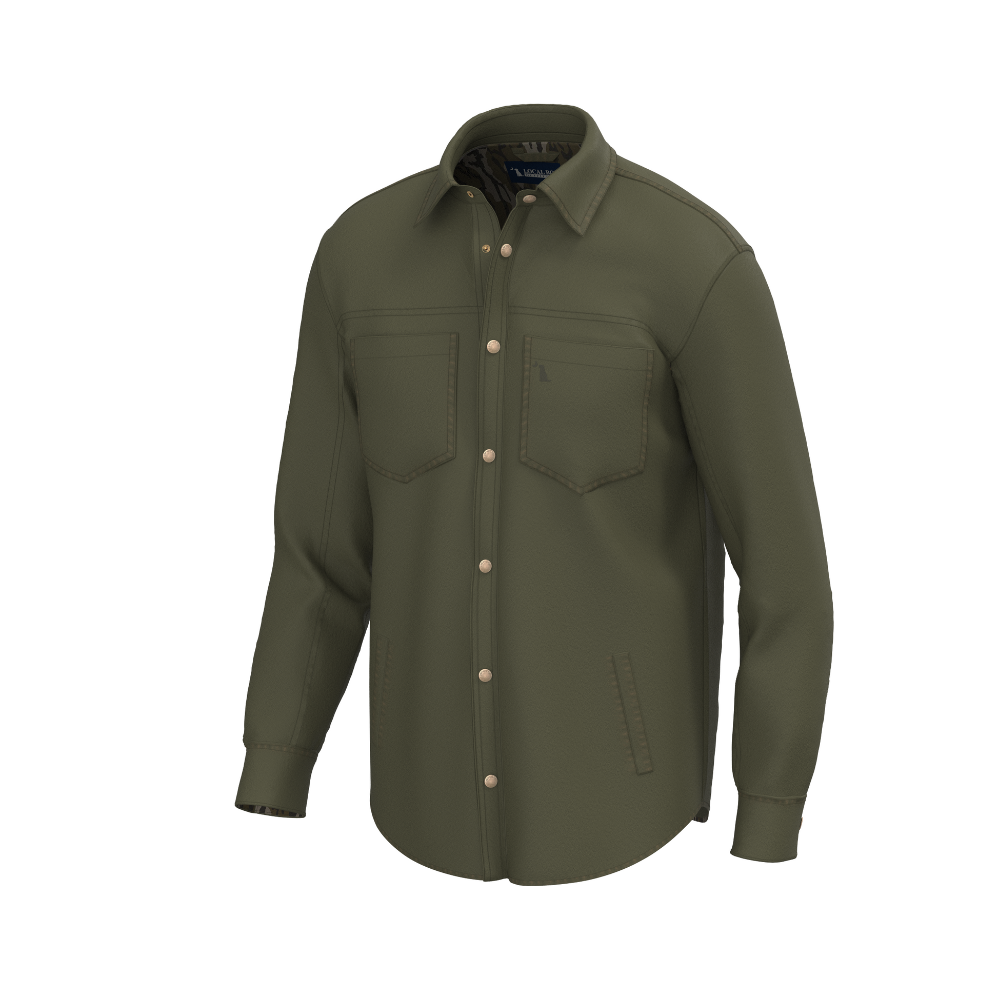 Local Boy Sportsman's Shacket II Cedar Local Boy Outfitters