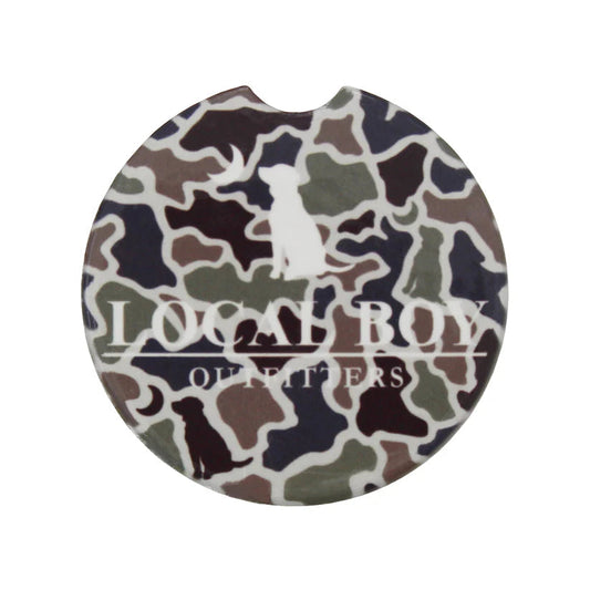 Local Boy Car Coaster Dog and Moon Camo Local Boy Outfitters