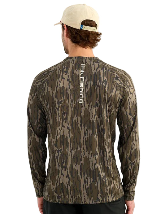 Huk Mossy Oak Pursuit Performance Crew Mossy Oak Bottomland Huk