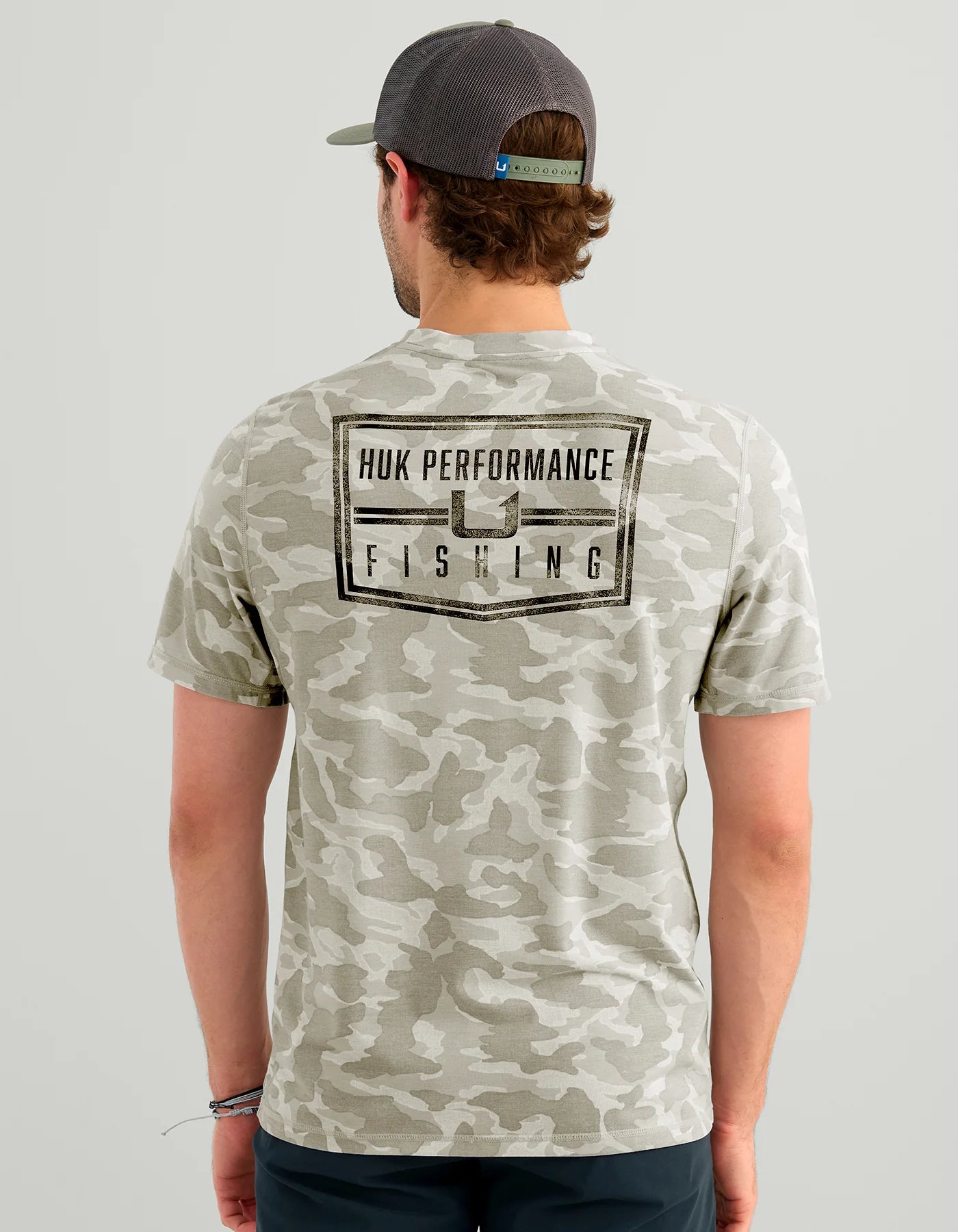 Huk Drift Short Sleeve Performance Tee Seagull Camo Huk