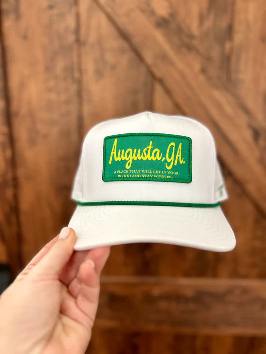 Happy Threads Augusta GA Patch Hat with Rope Happy Threads