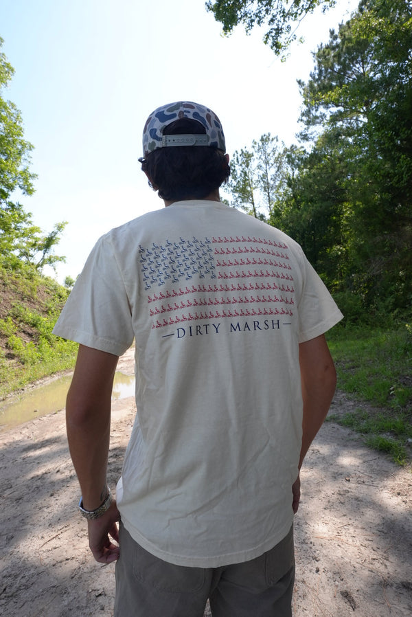 Dirty Marsh Heron Flag Tee Vintage Shirt Dirty Marsh