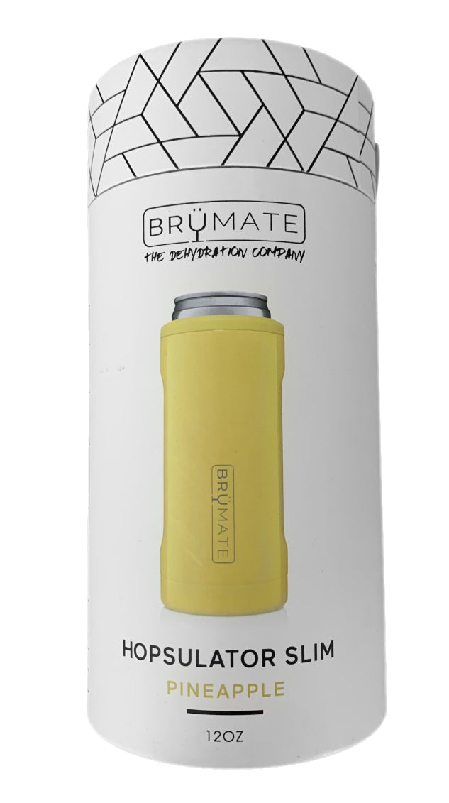 BruMate Hopsulator Slim Pineapple Can Cooler