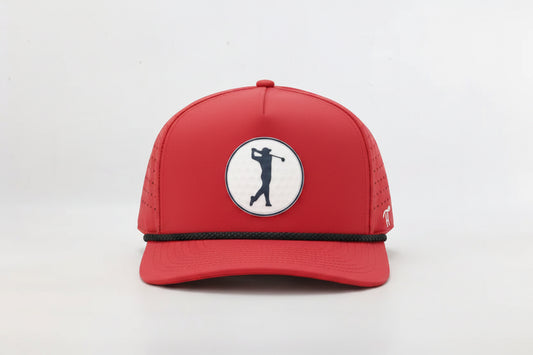 Happy Threads Grey Hat with Rubber Golf Ball Patch Happy Threads