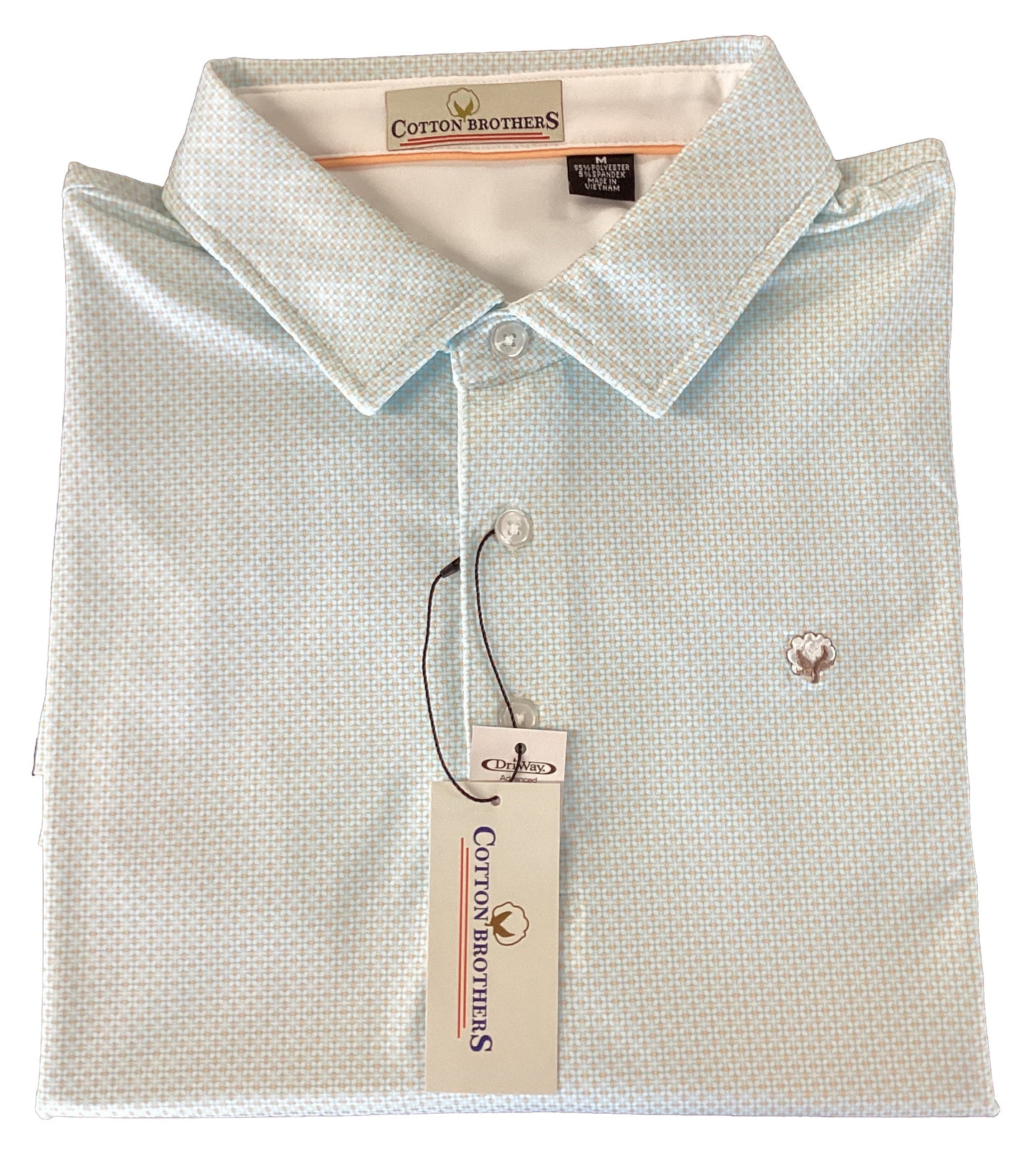 Cotton Brothers Polo White, Sun, Powder Cotton Brothers