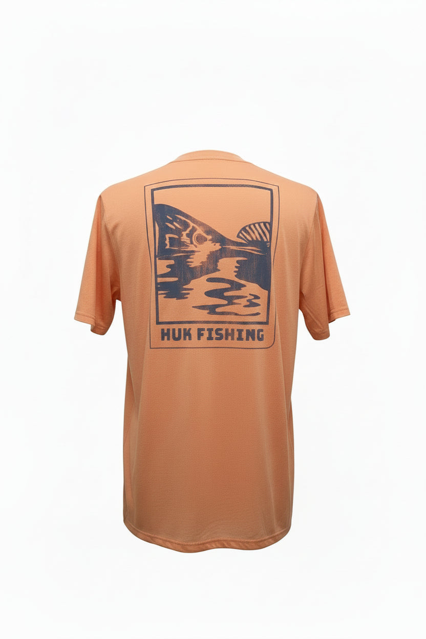 Huk Drift Short Sleeve Graphic Crew coral Reef Heather Huk