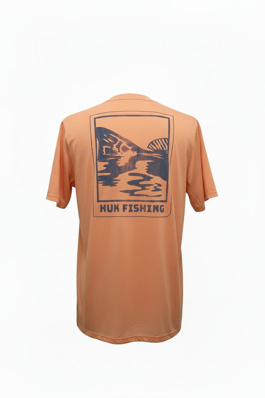 Huk Drift Short Sleeve Graphic Crew coral Reef Heather Huk