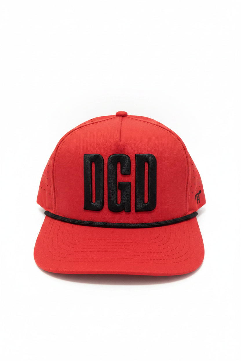Happy Threads DGD Hat Red Happy Threads