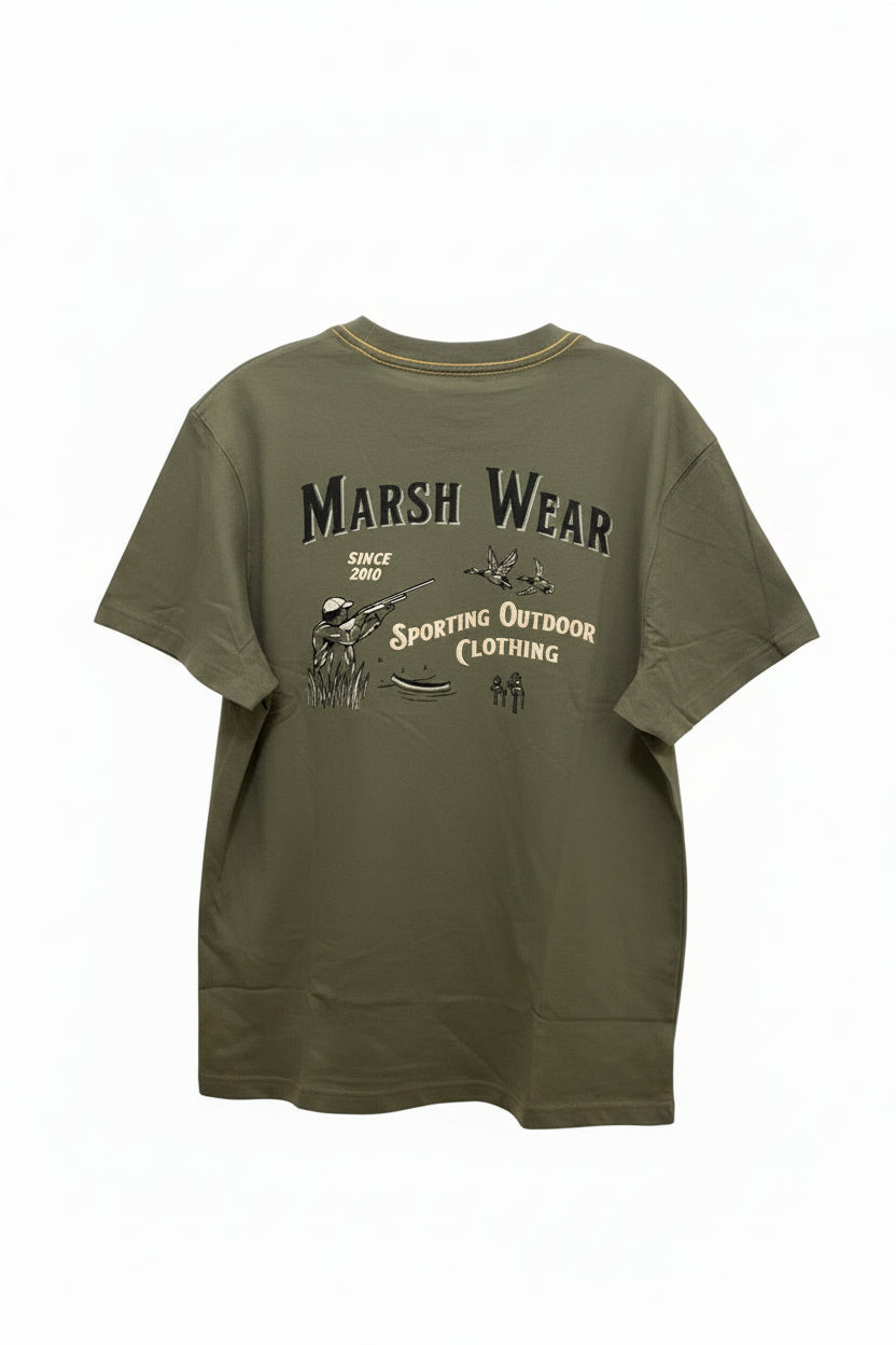 Marsh Wear Sportsman Short Sleeve Shirt Bronze Green Marsh Wear