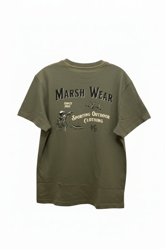 Marsh Wear Sportsman Short Sleeve Shirt Bronze Green Marsh Wear