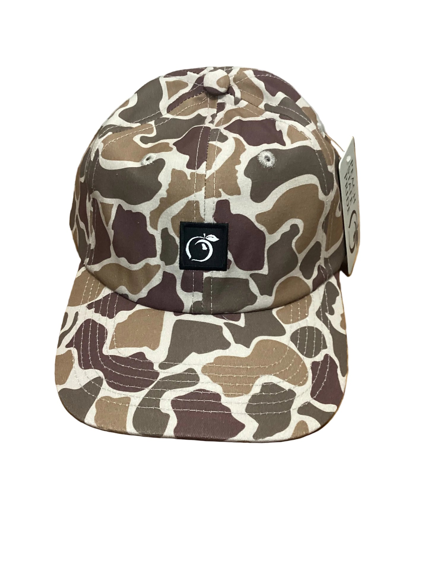 Peach State Pride Georgia PSP Patch Cotton Adjustable Hat Camo Peach State Pride