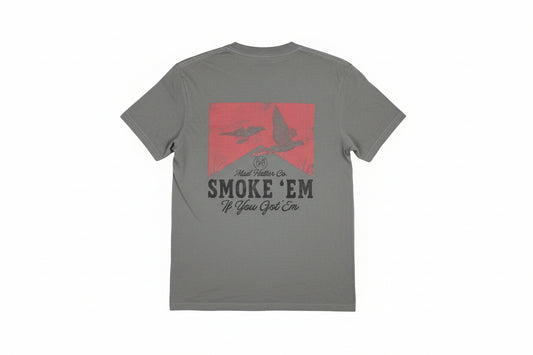 Madhatter Smoke Em If You Got Em T-Shirt Grey Mad Hatter