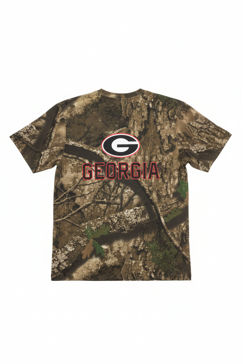 Georgia Bulldogs Camo G Script Shirt New World Graphics