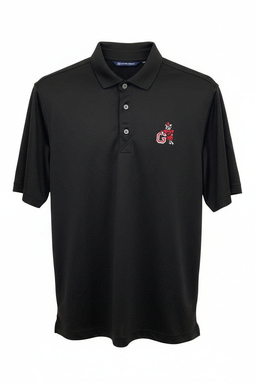 Cutter and Buck Georgia Bulldogs Virtue Eco Pique Polo Black Cutter & Buck