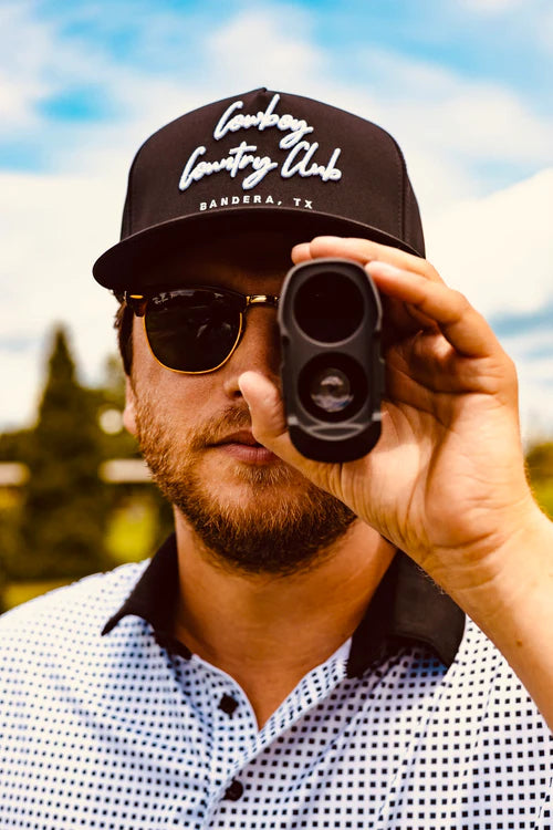 Cowboy Country Club Cursive Roped Hat Black Cowboy Country Club