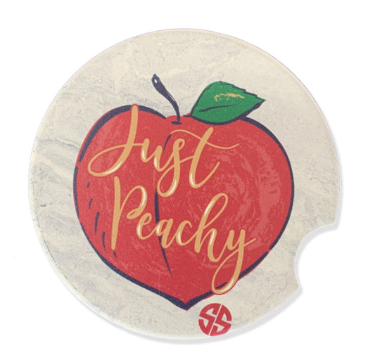 Simply Southern Just Peachy Car Coaster