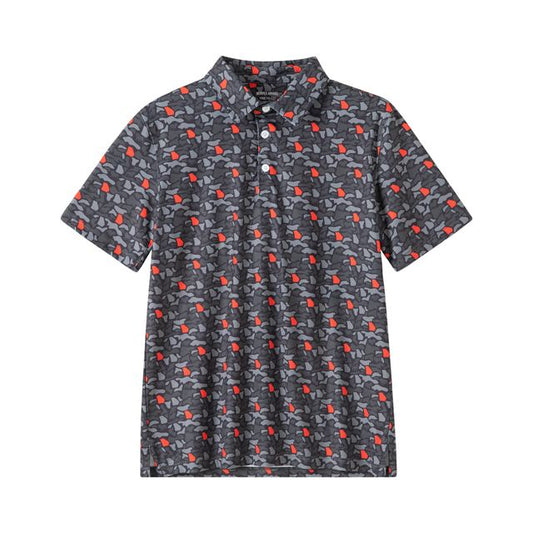 Meripex Performance Polo Shirt GA Camo Red/Black Meripex Apparel