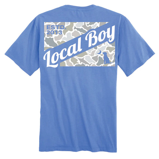 Local Boy Youth Camo Flag Saltwater SS Tee
