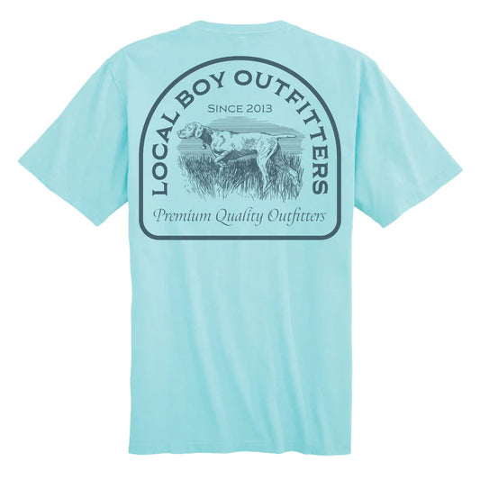 Local Boy Vintage Pointer SS Tee Aqua Local Boy Outfitters