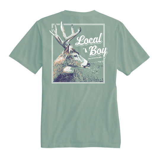 Local Boy Stag Profile SS Tee Local Boy Outfitters