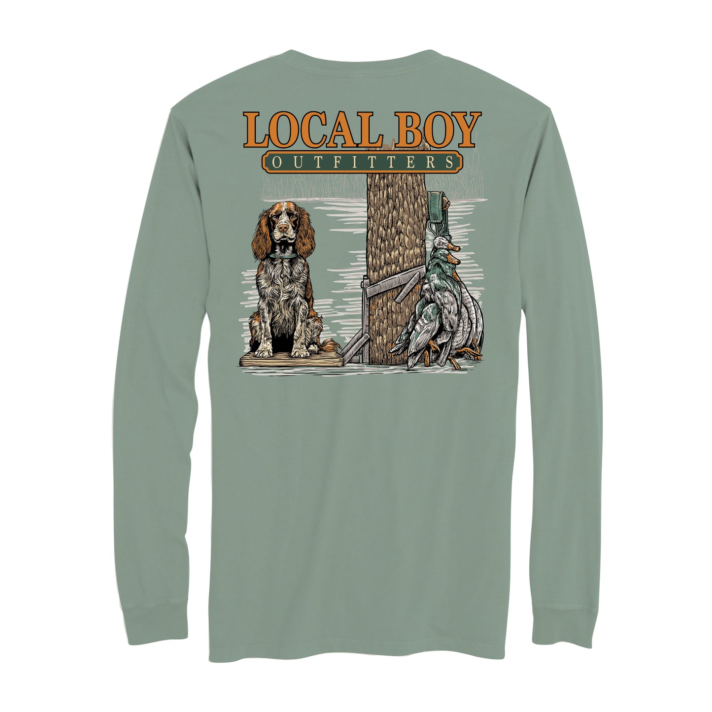 Local Boy Youth Spaniel Stand LS Tee Local Boy Outfitters