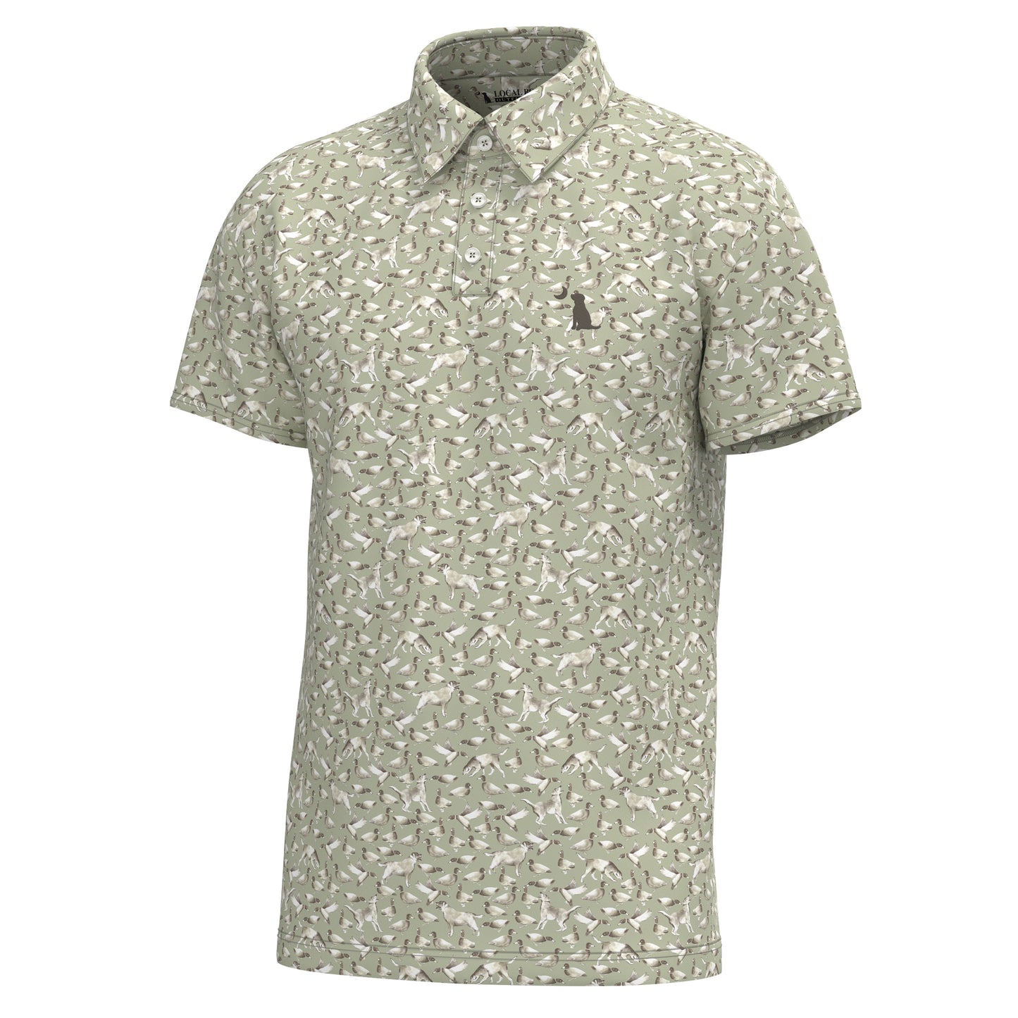 Local Boy Dirty Myrtle Polo Green Duck Dog Local Boy Outfitters
