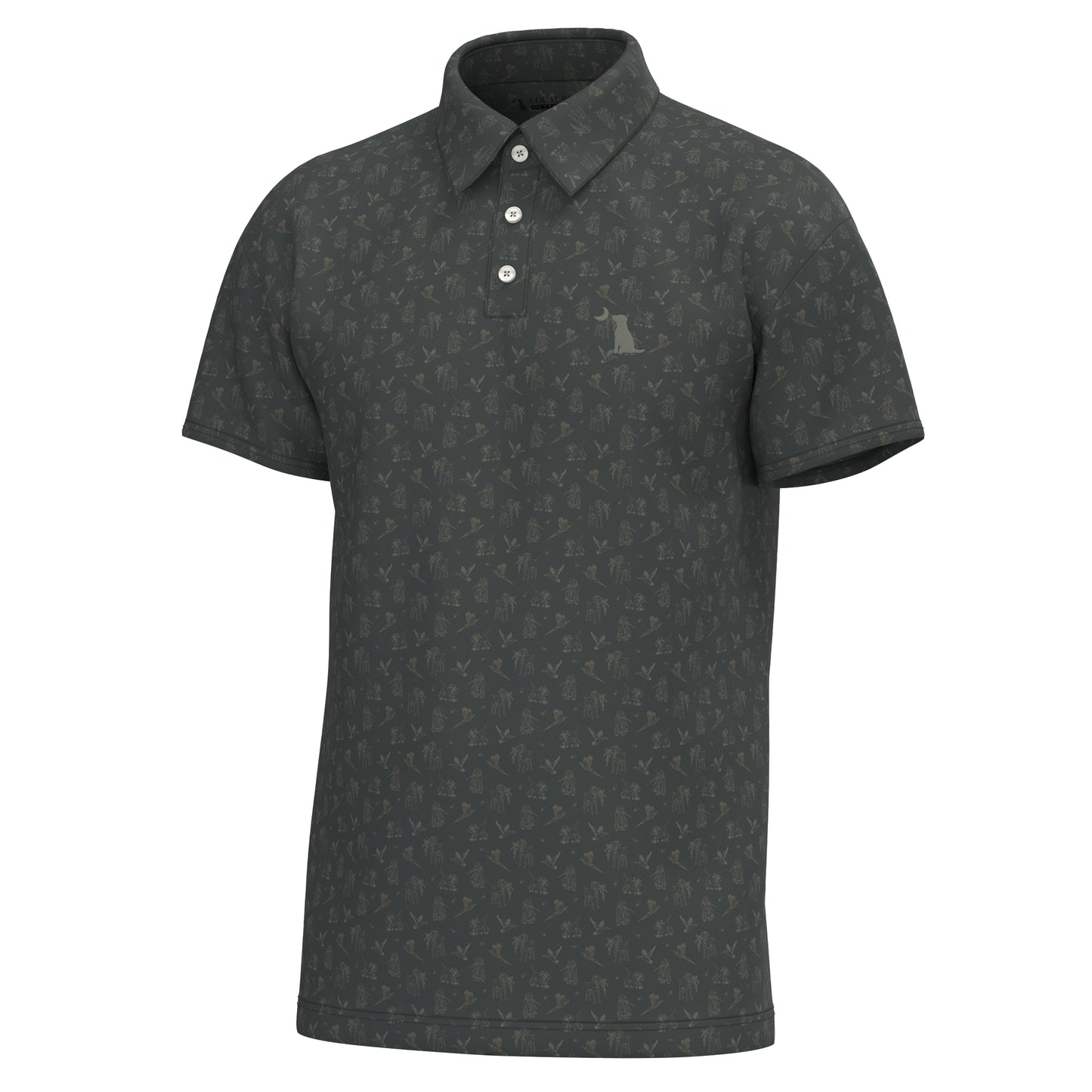 Local Boy Dirty Myrtle Polo Brown Ultimate Retrieve Local Boy Outfitters