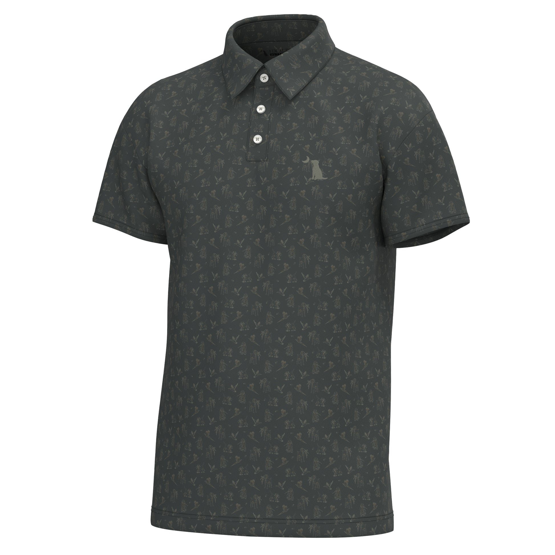 Local Boy Dirty Myrtle Polo Brown Ultimate Retrieve Local Boy Outfitters