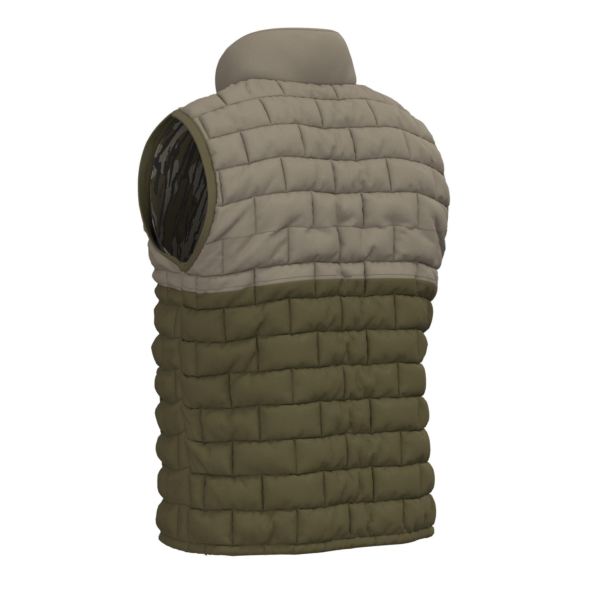 Local Boy Duck Down Vest Mossy Oak Original Bottomland Reversible Local Boy Outfitters