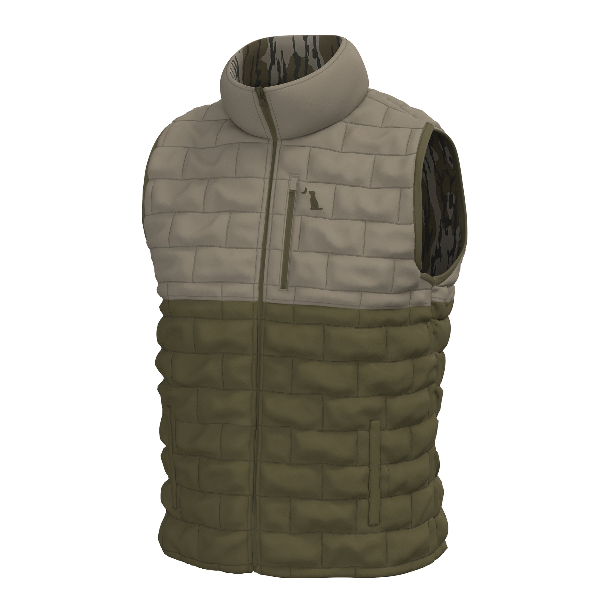Local Boy Duck Down Vest Mossy Oak Original Bottomland Reversible Local Boy Outfitters