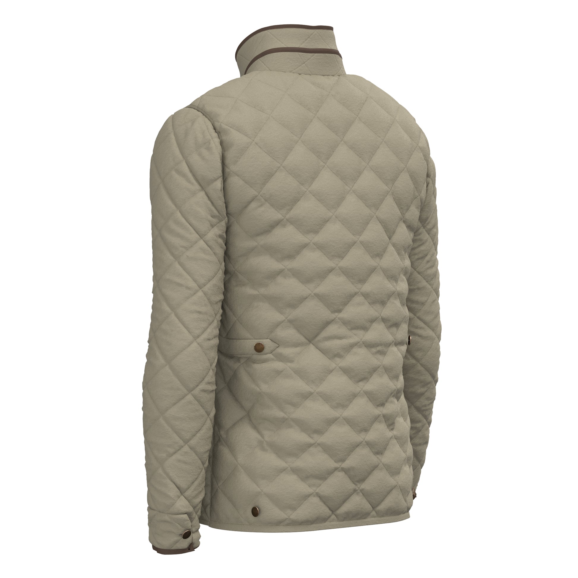 Local Boy Diamond Quilted Jacket Beige Local Boy Outfitters