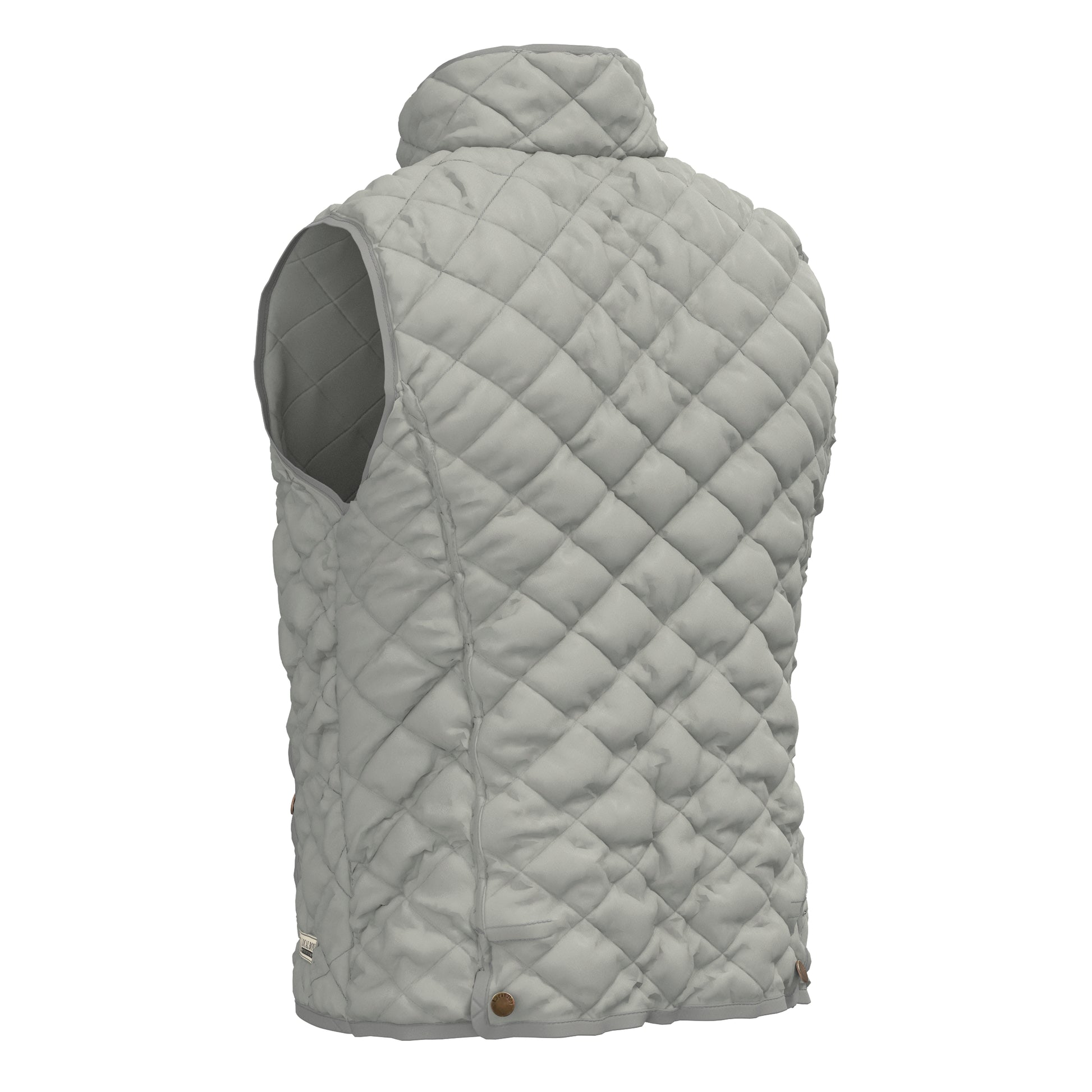 Local Boy Diamond Quilted Vest Ash Local Boy Outfitters