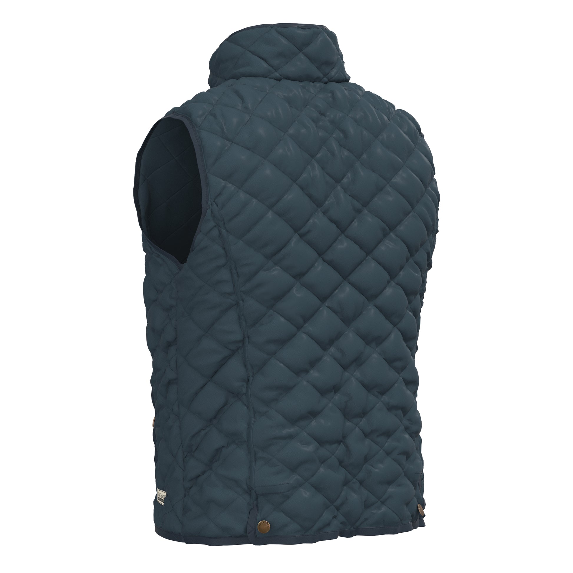 Local Boy Diamond Quilted Vest Dark Blue Local Boy Outfitters