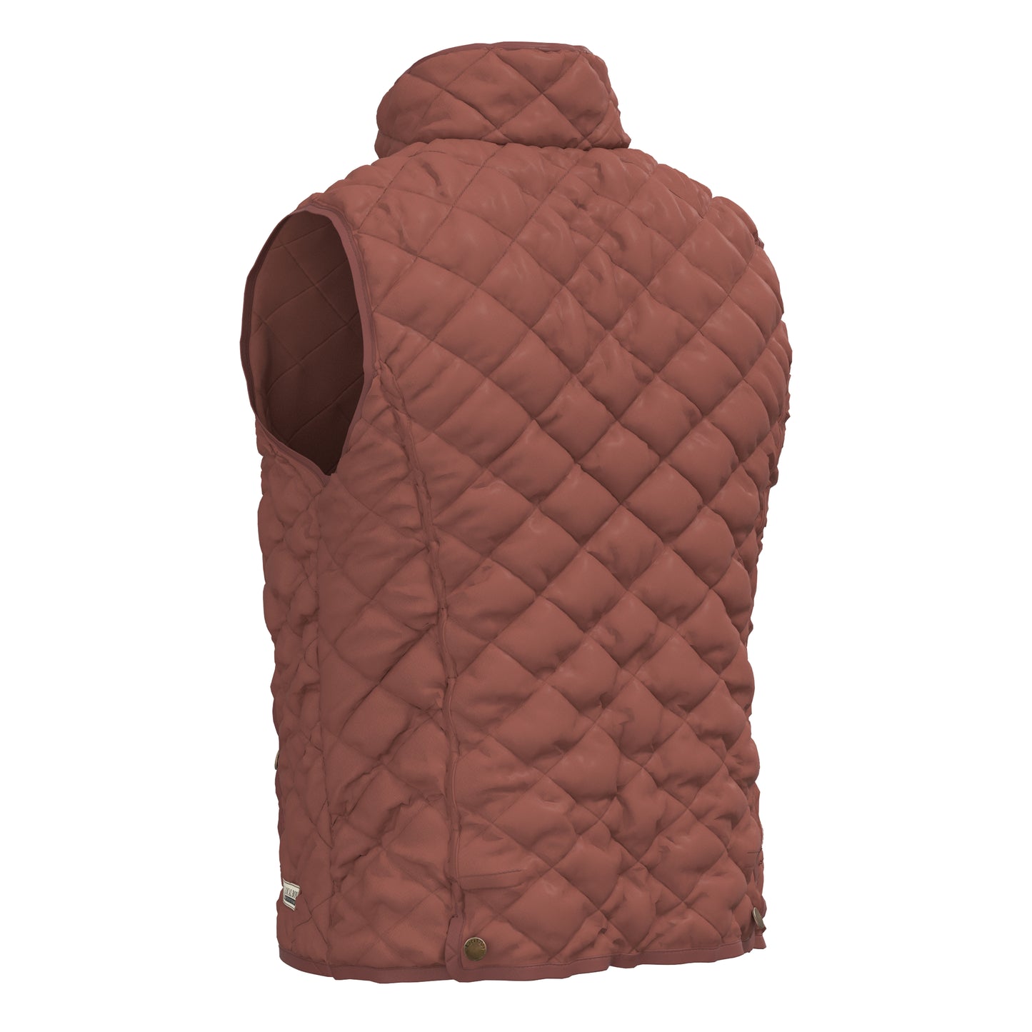 Local Boy Diamond Quilted Vest Mahogany Local Boy Outfitters