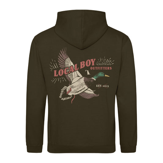 Local Boy Brushwood Hoodie Mallard Blast Olive Green Local Boy Outfitters