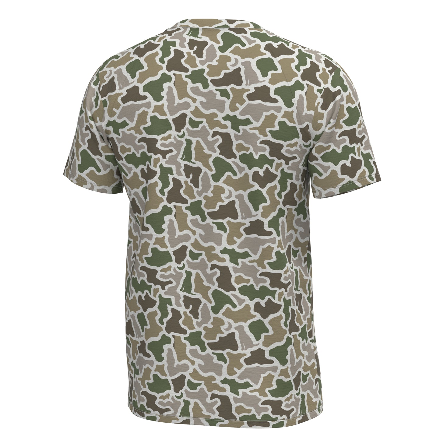 Local Boy S/S Heather Blend Crew Dog and Moon Camo Local Boy Outfitters