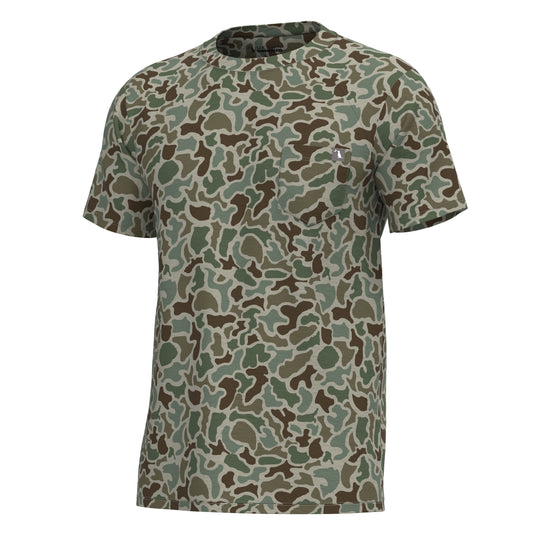 Local Boy S/S Heather Blend Crew Localflage Forest Local Boy Outfitters