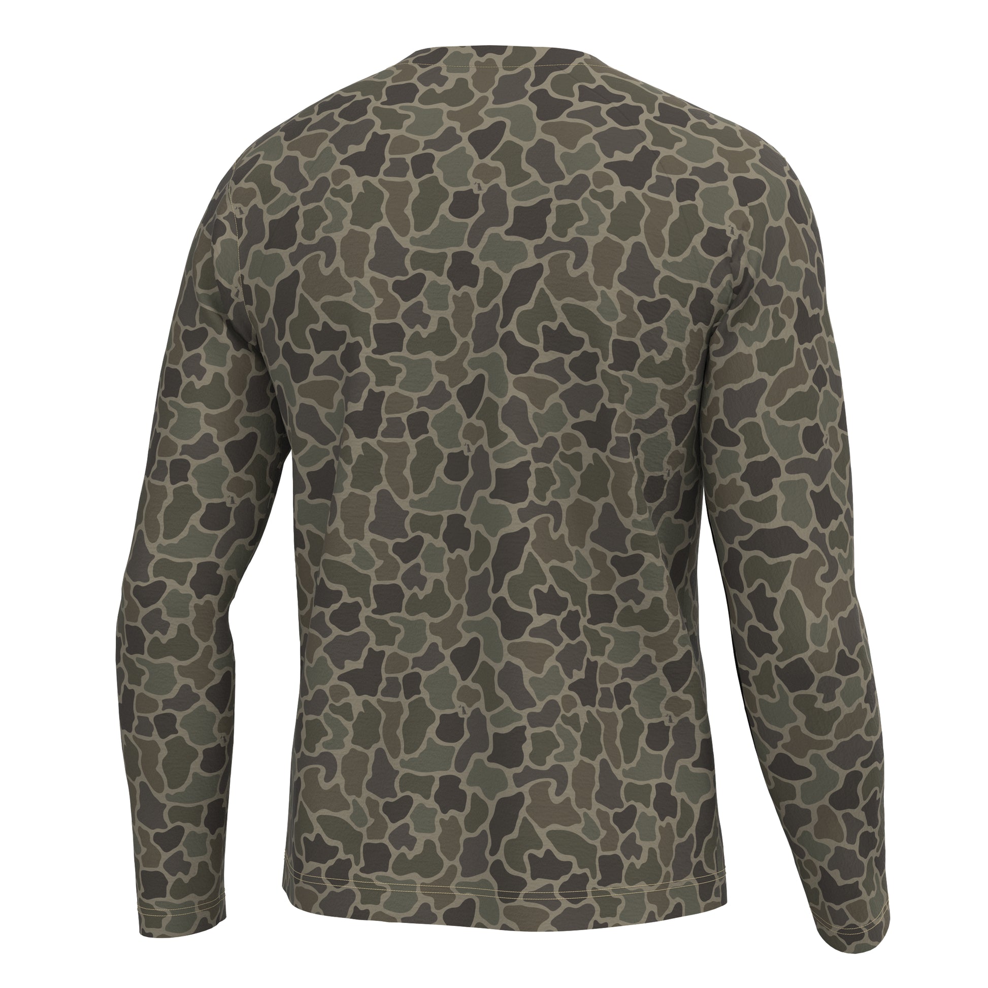 Local Boy L/S Heather Blend Crew Brush Camo Local Boy Outfitters